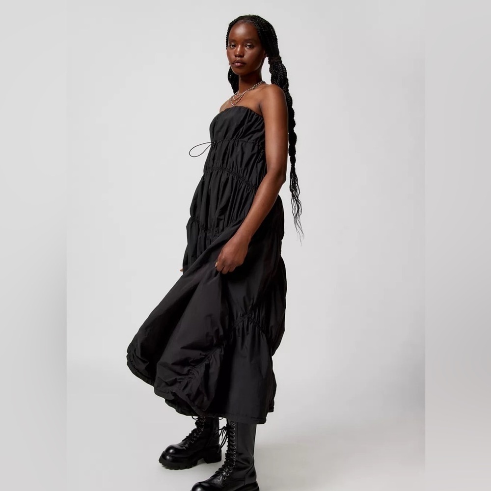 NWT UO Persephone Balloon Midi Dress Sz M - Picture 3 of 6